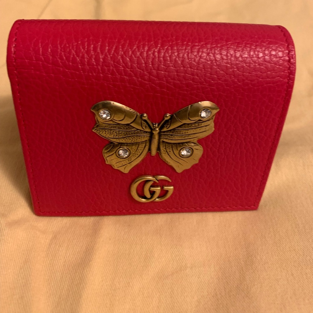 Gucci butterfly bifold wallet